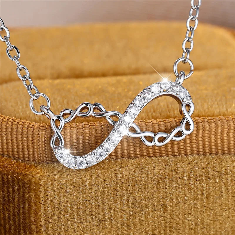 Crystal Bliss Infinity Necklace