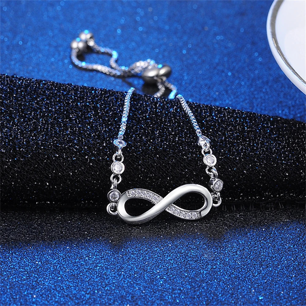 Forever Bound Crystal Infinity Bracelet