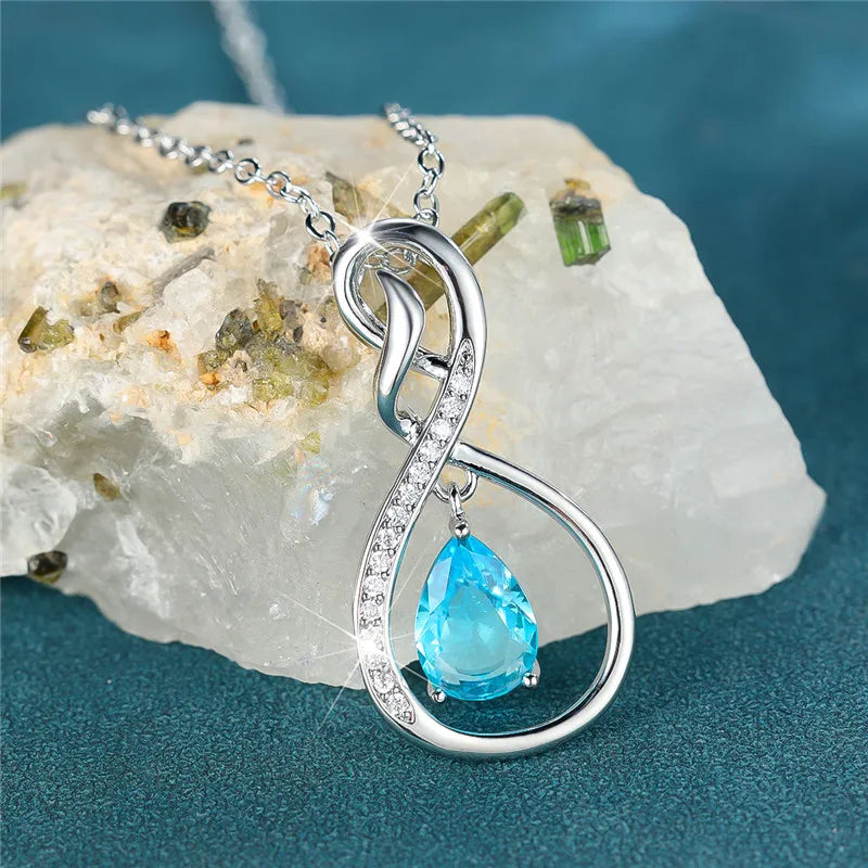 Crystal Waters Infinity Necklace