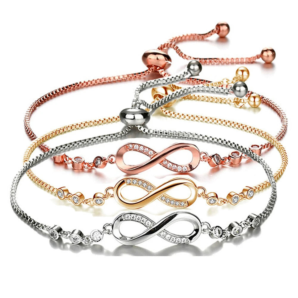 Forever Bound Crystal Infinity Bracelet