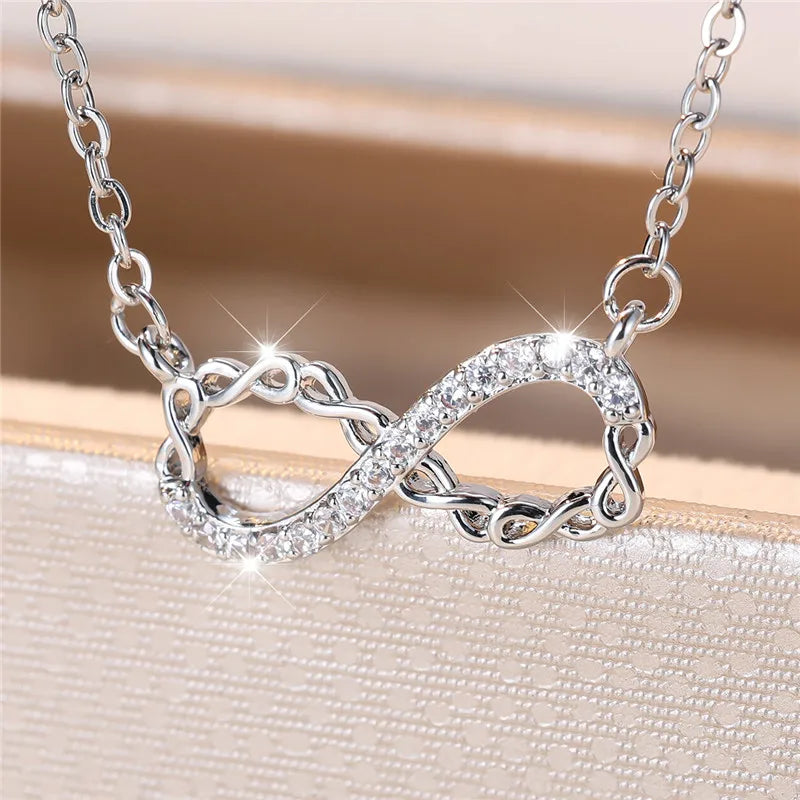 Crystal Bliss Infinity Necklace