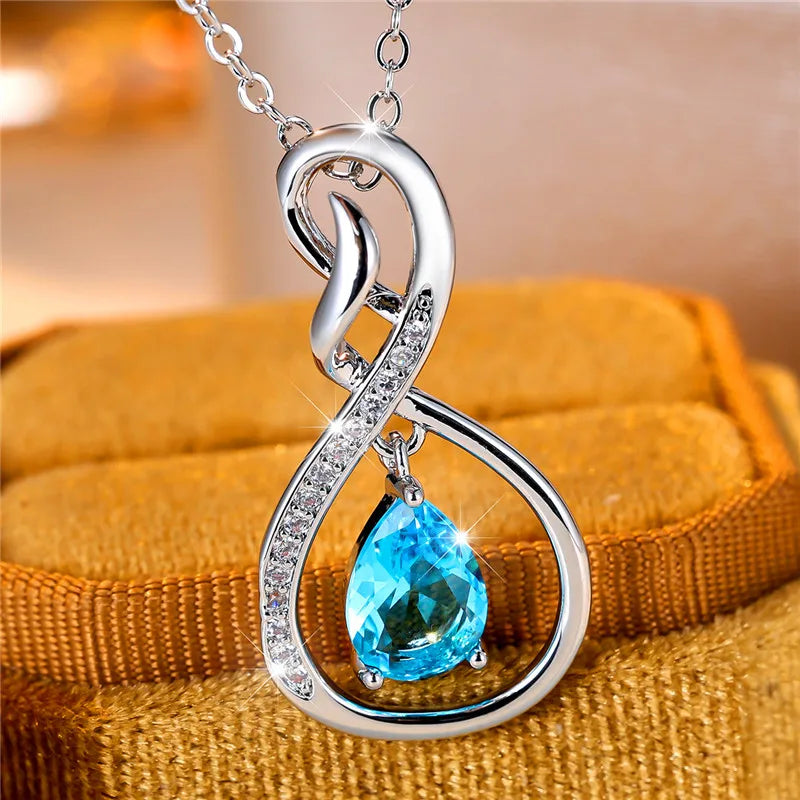 Crystal Waters Infinity Necklace